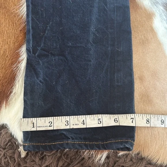 Gustin California Slim Selvedge Button FlyDenim Jeans Straight slim fit size 33
